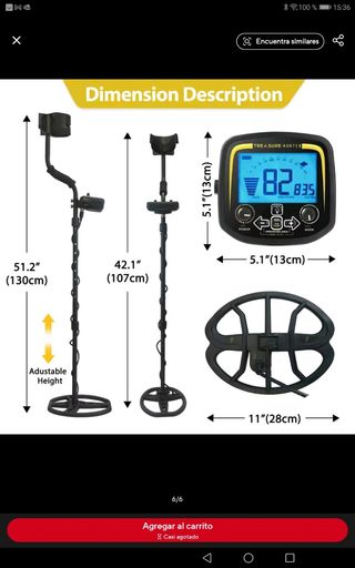 Detector metales Tianxun 850 y en color 