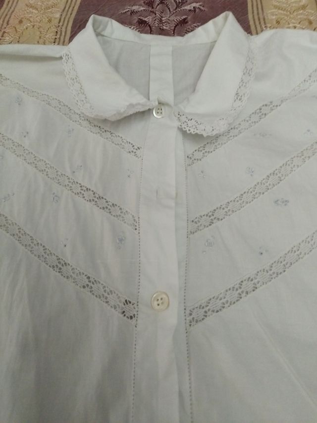 Camisa antigua algodón blanco