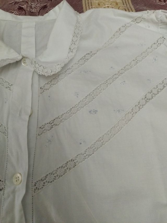 Camisa antigua algodón blanco