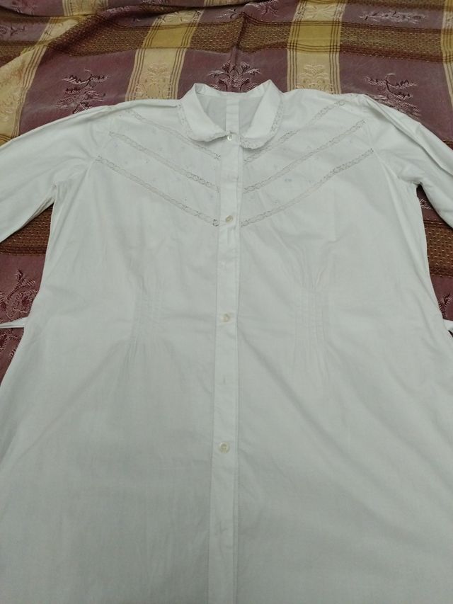 Camisa antigua algodón blanco