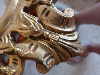 Espejo antiguo dorado | Escayola