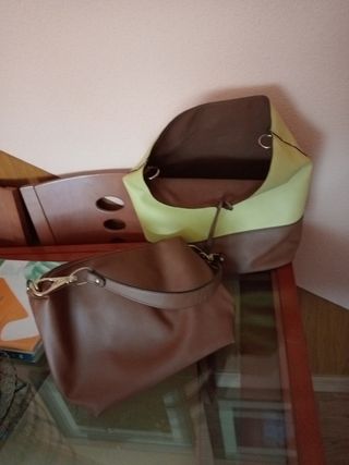 SIN ESTRENAR Bolso marrón-amarillo mujer Parfois

