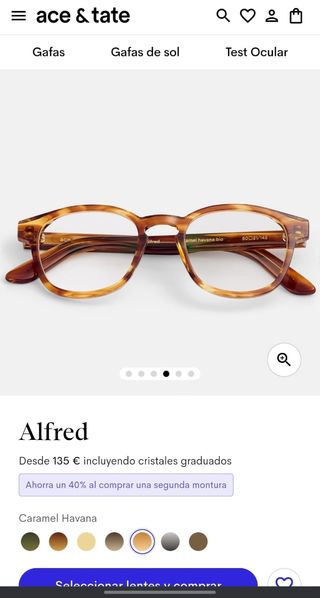 Gafas vista - Caramel havana bio MARCA: Ace&Tate