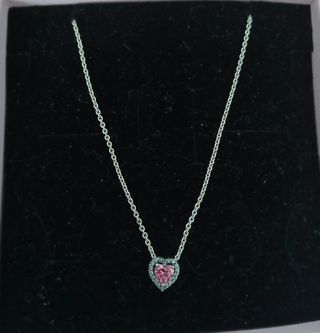 Collar Pandora Corazón Rosa