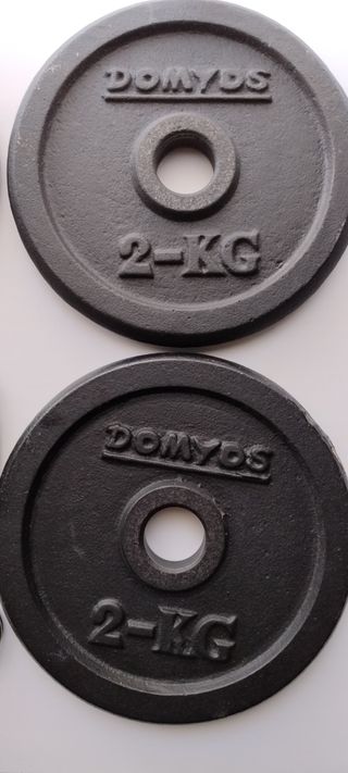 Mancuerna 12kg - Discos de Hierro