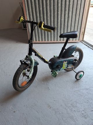 Bicicleta infantil 12" con ruedines