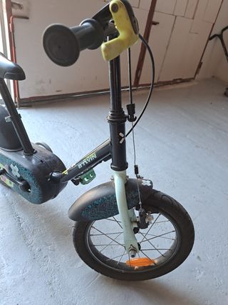 Bicicleta infantil 12" con ruedines