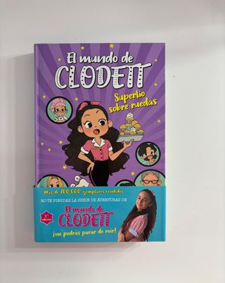 Primeros cinco libros de El mundo de Clodett. 