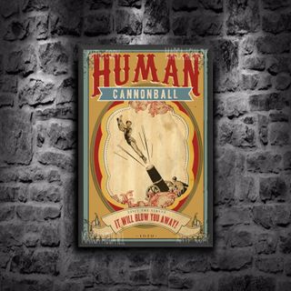 PLACA METALICA CIRCO CARTEL DECORATIVO METAL