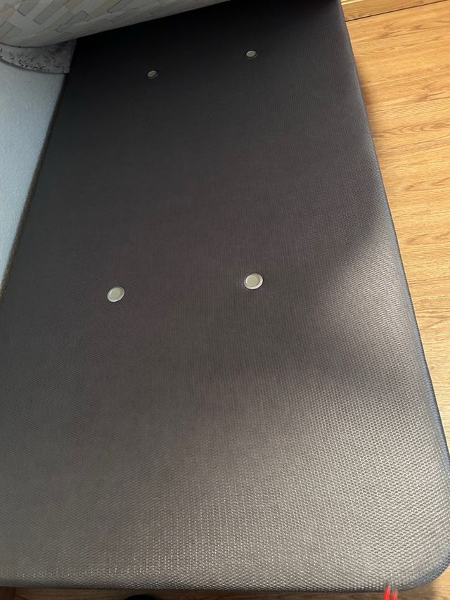 Base tapizada cama 90 - Gris