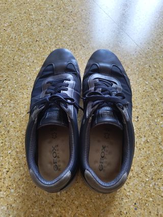 Scarpe Geox Respira pelle nere