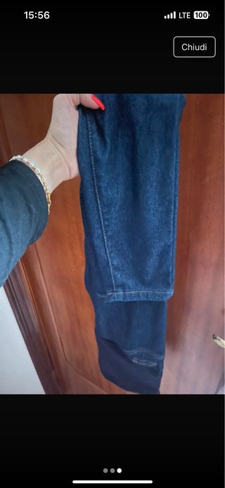 Jeggings premaman blu