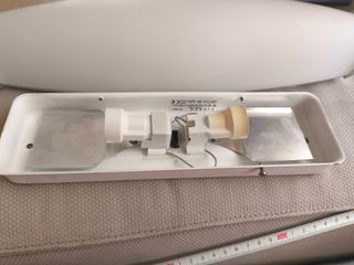 Aplique pared interior blanco plata