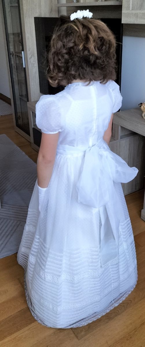 Vestido comunión niña blanco