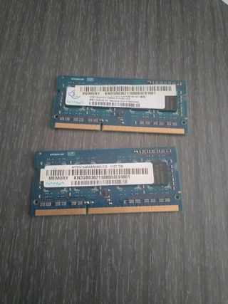 2x Memorias RAM Nanya 2GB DDR3