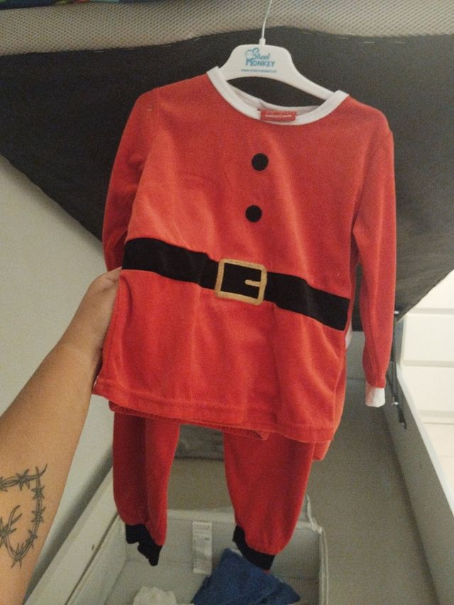 Disfraz Papa Noel niño 2-3 años