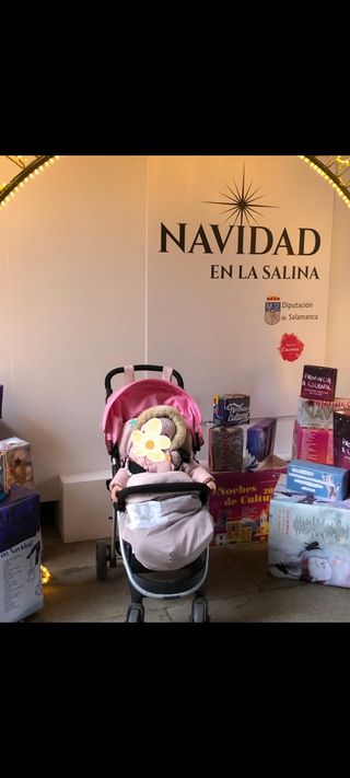 Carrito bebé rosa Asalvo