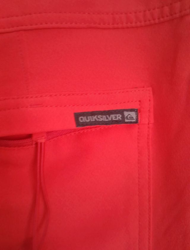 Bañador Quiksilver rojo Talla 30 (M)