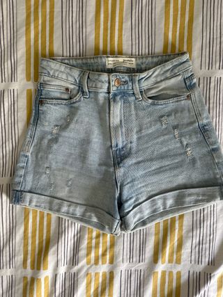 Shorts Stradivarius denim azules, talla S