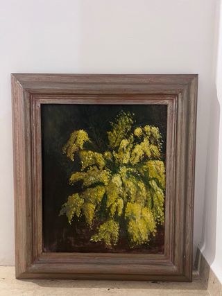 Cuadro mimosa - Pintura al óleo