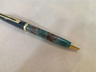 Bolígrafo Sirocco verde jaspeado