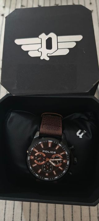 Reloj Police Hombre Marrón