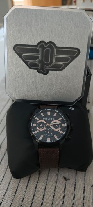 Reloj Police Hombre Marrón