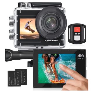 Cámara Deportiva EXPROTREK 4K Dual Screen