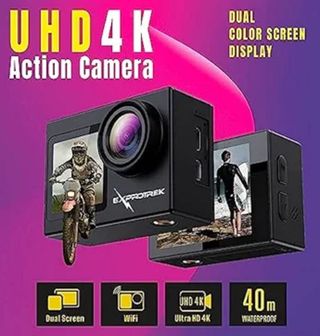 Cámara Deportiva EXPROTREK 4K Dual Screen