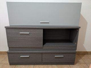 Mueble salón gris 