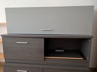 Mueble salón gris 