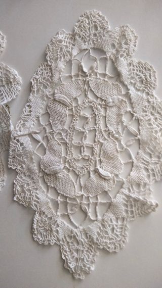 6 centrini cotone fatti a mano