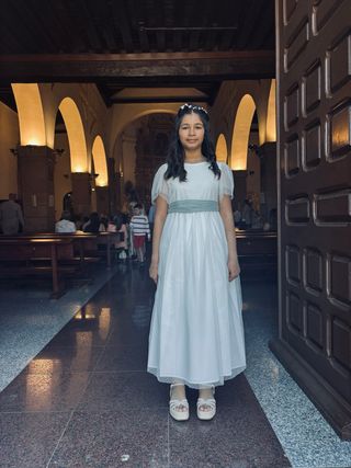 Vestido comunión niña blanco