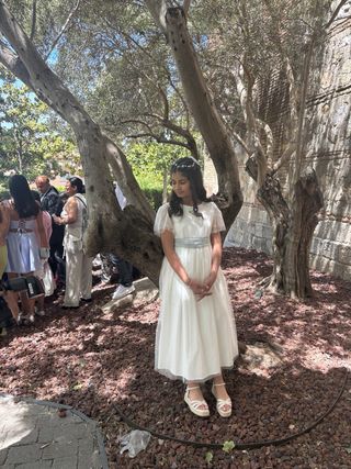 Vestido comunión niña blanco