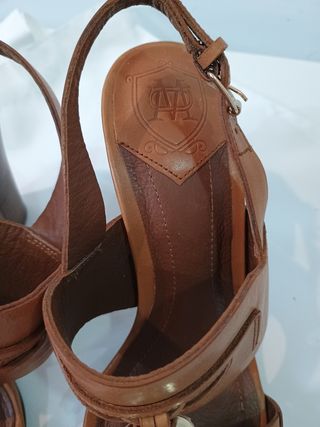 Sandalias Massimo Dutti Marrón 36