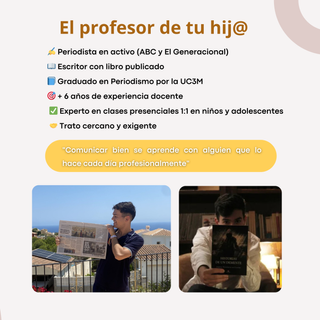 Clases presenciales Lengua e Inglés ESO Periodista