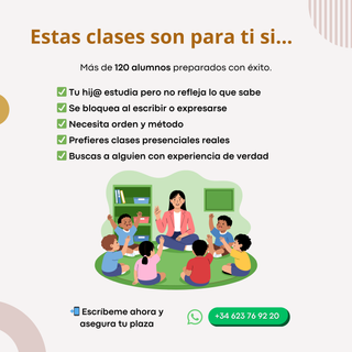 Clases presenciales Lengua e Inglés ESO Periodista