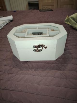 Costurero madera blanco vintage