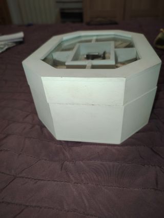 Costurero madera blanco vintage