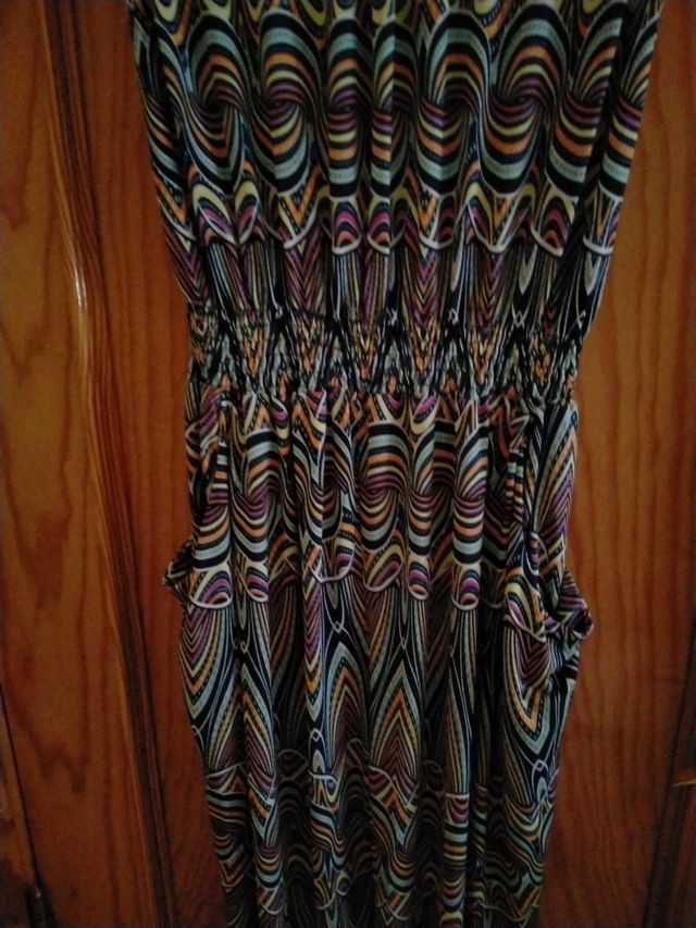 Mono largo estampado multicolor