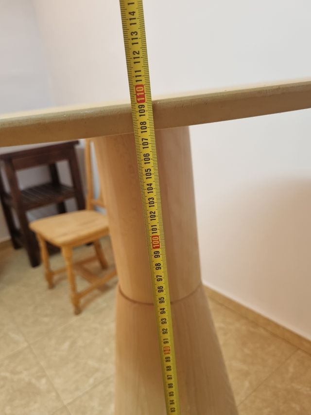 Mesa alta haya sin pintar