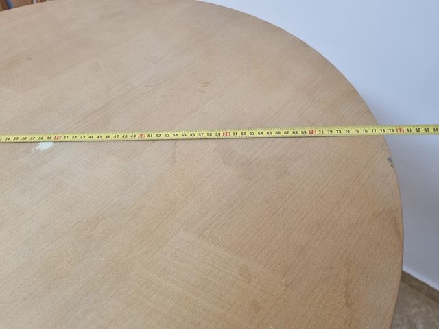 Mesa alta haya sin pintar