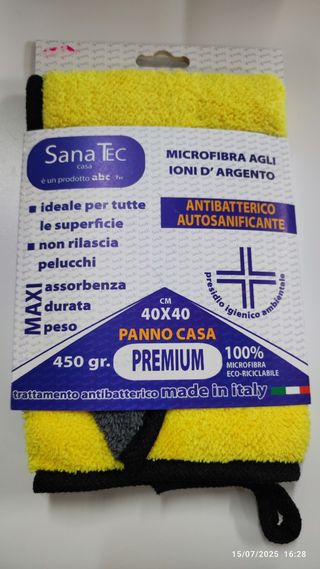 Panno bicolore sanatec 40 x 40 in microfibra