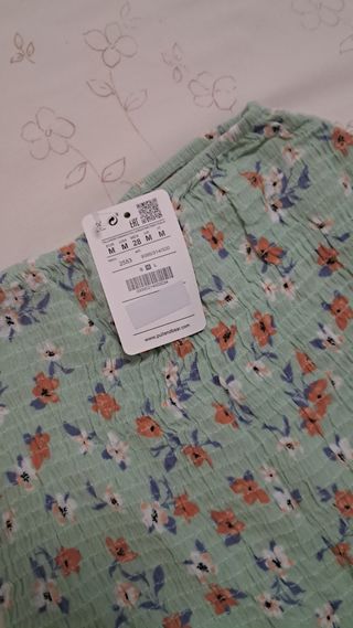 Falda Pull&Bear verde M