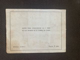 Álbum de cromos La Guerra en Corea