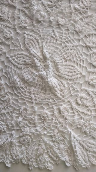 Centrini all'uncinetto 3pz bianchi