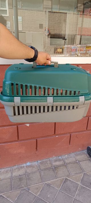 Transportín mascotas - grise y Verde