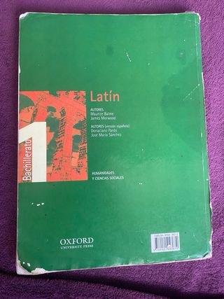 Latín 1.º Bachillerato. Libro del alumno