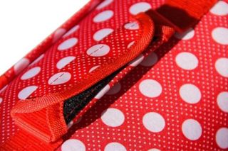 Transportín mascotas rojo - puntos blancos