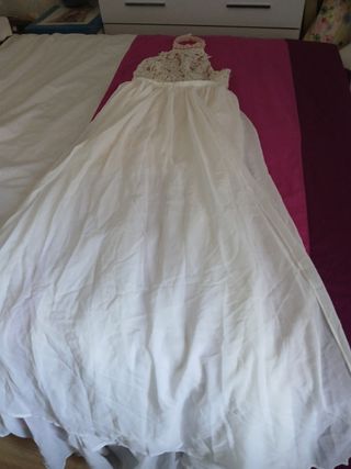 Vestido novia blanco - Talla S